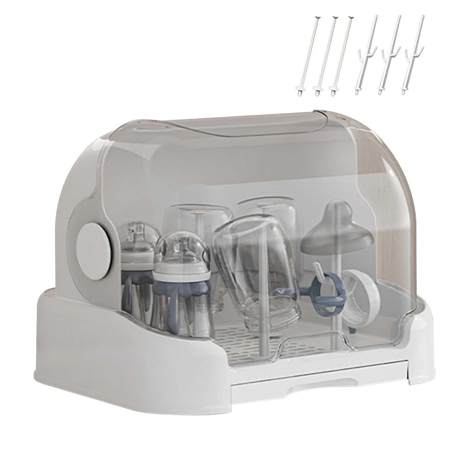 Boode - Organizador de botellas de almacenamiento de botellas, soporte de secado para lactancia materna The Counter Stilling Home Cocina Baño Viajes y Accesorios Mamá