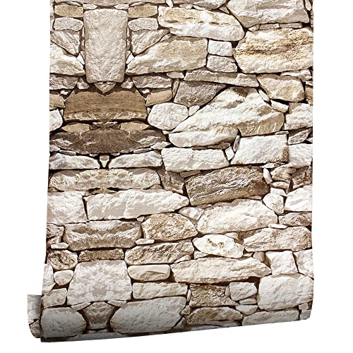 myforHD Selbstklebend Tapete Wandpapier Ziegel Selbstklebende Wandaufkleber...