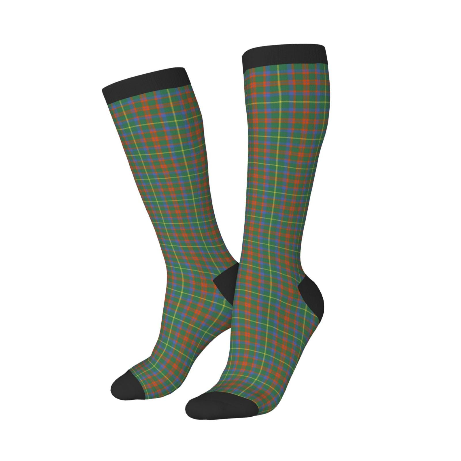 Smazdfxx Unisex Mackintosh Hunting Ancient Casual Long Tube Socks Tartan Athletic Knee Highs Stockings For Men Women 1 Pack