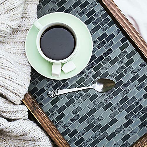 Roommates Til4129Flt Sticktiles Blue Traditional Marble Peel And Stick Tile Backsplash , Gray #TOP1