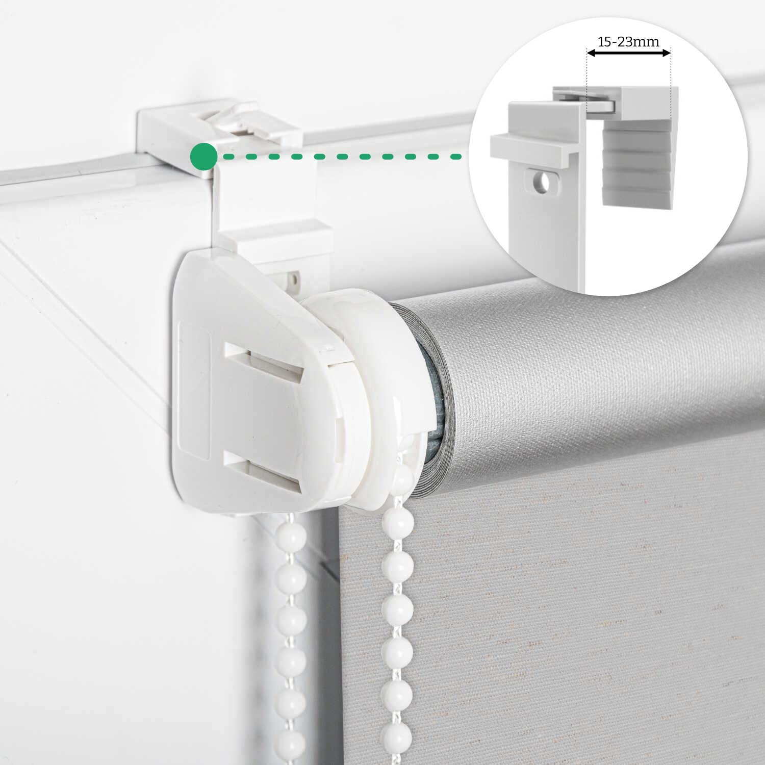 Tenda A Rullo Oscurante Estika 60x220cm - Montaggio Senza Fori Per Privacy E Protezione Sole - Foto 6