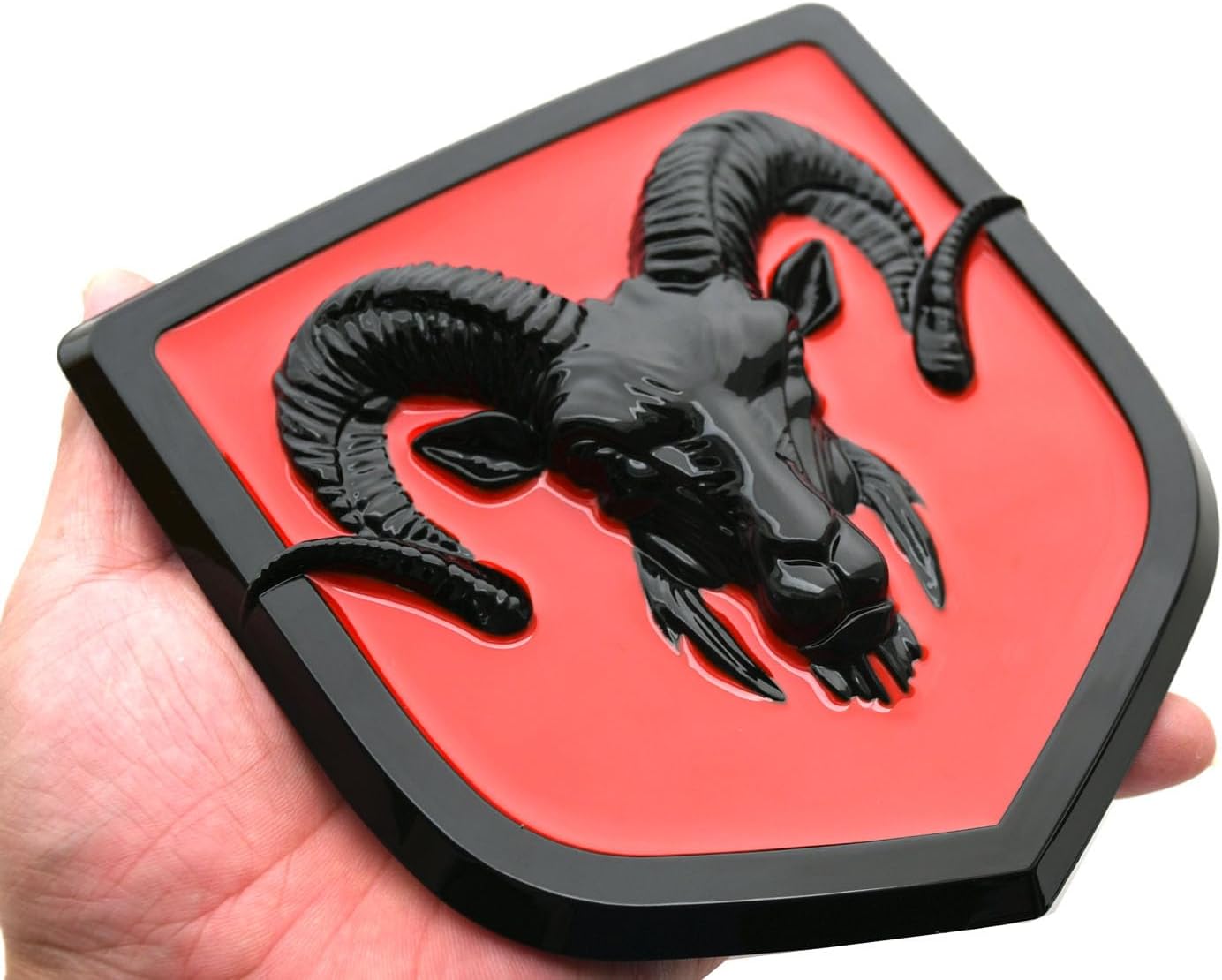 1x Custom Tailgate 3D Emblem Replacement for 2006-2018 Rear Badge New (Black Red)