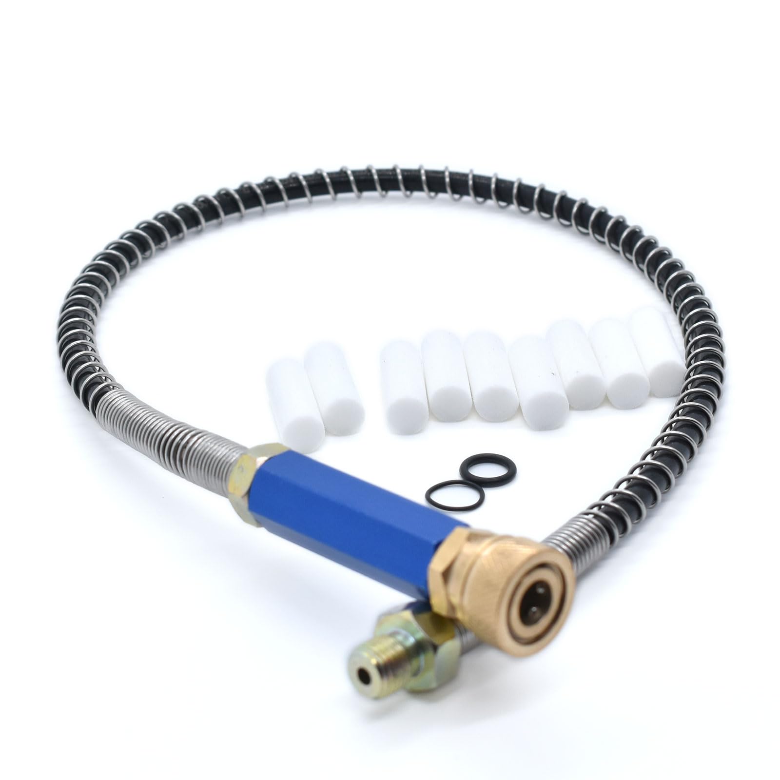 TUXING 4500Psi PCP Air Hose,20 inches/50cm High Pressure Air Pump Filling Whip Hose,with Water-Oil Separator and 8mm Female Quick Disconnect for Pcp Hand Pump Air Compressor