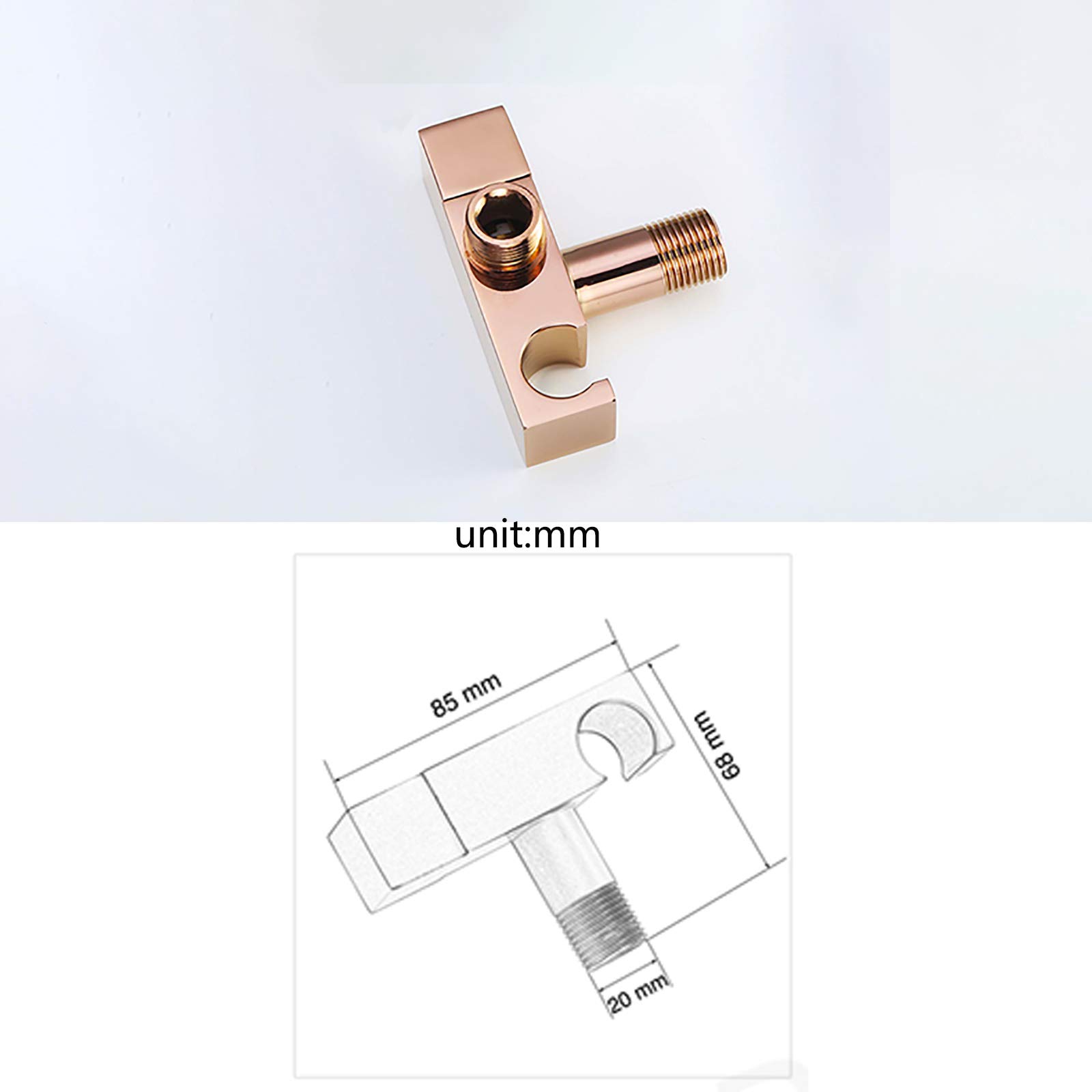 Spruzzatore portatile per bidet per WC, kit con spruzzatore per bidet in ottone da parete in ottone con acqua fredda singola per il bagno degli animali domestici, tubo da 1,5 m (tubo da 1 m