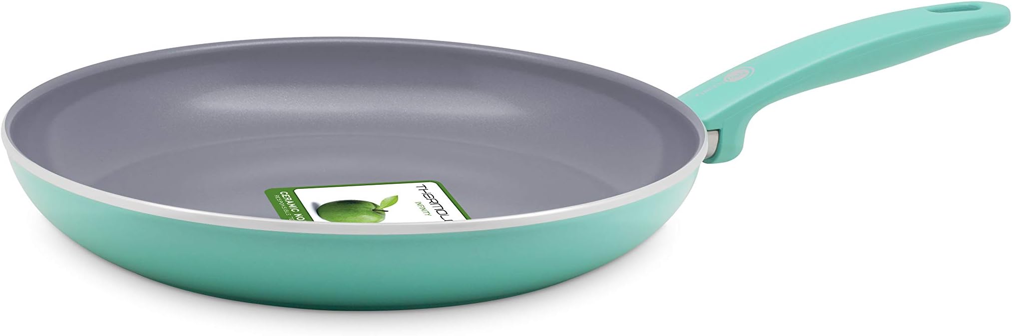 - Induction Base Non Stick Ceramic Fry Pan, Turquoise
