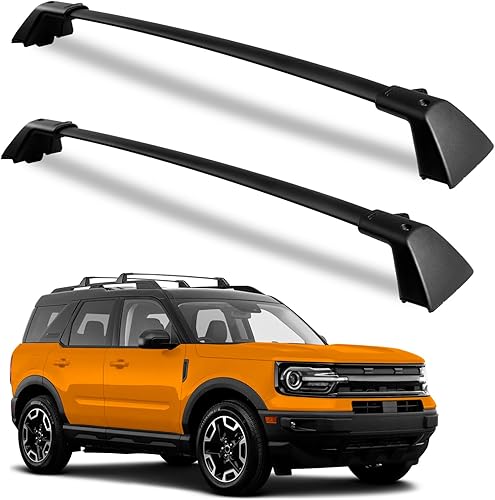 Barras transversales de techo resistentes de 265 libras para Ford Bronco Sport Base 2021-2023 y Bigbend 2021-2023 y bancos exteriores 2021 en