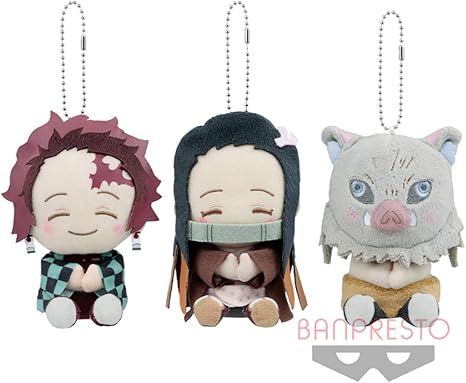 Amazon Co Jp バンプレスト 鬼滅の刃 鬼滅の刃 ぽふっとぬいぐるみ 其ノ壱 全３種セット 竈門炭治郎 竈門禰豆子 嘴平伊之助 おもちゃ