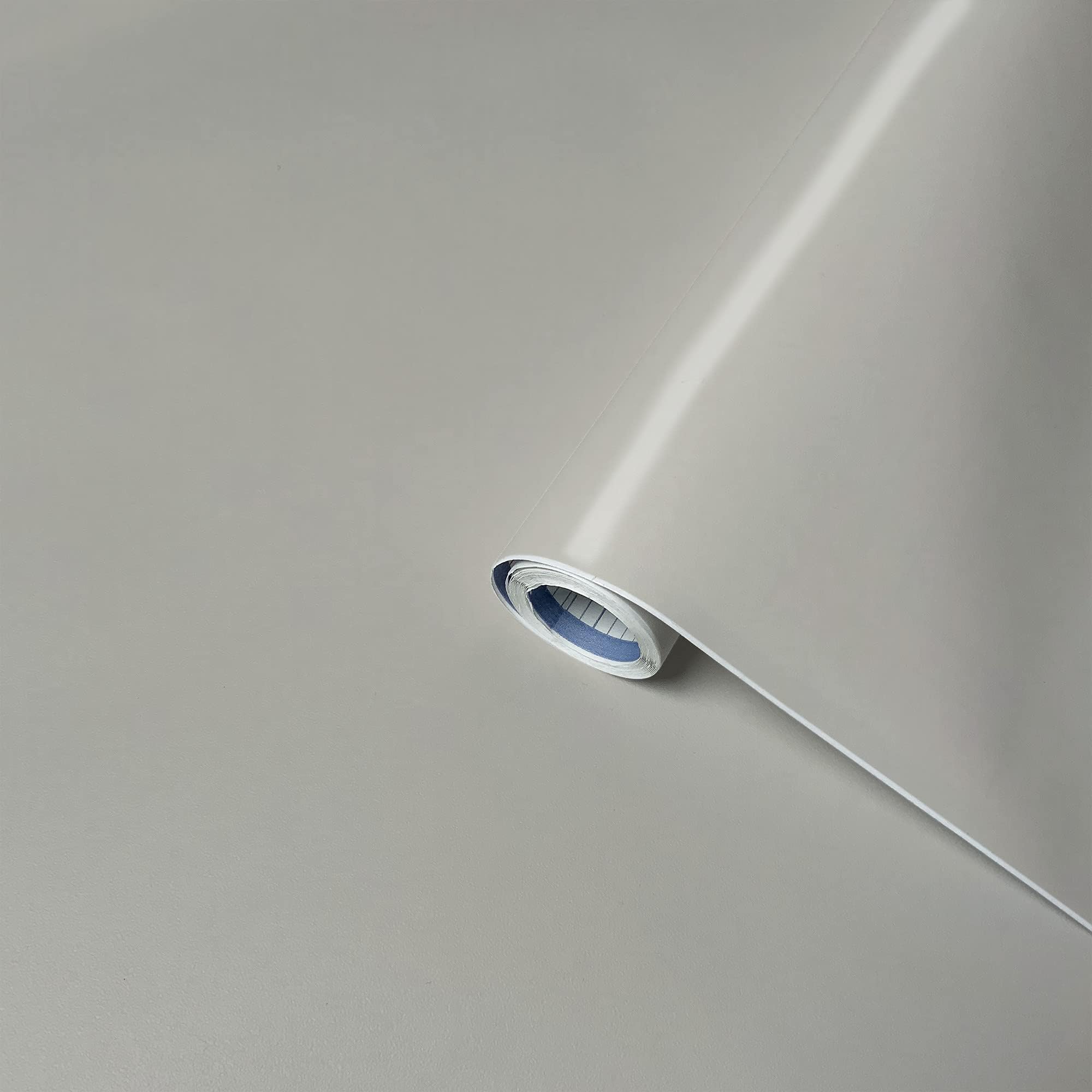 Venilia Matt Taupe Decorative Furniture Wallpaper Self-Adhesive Film PVC, Phthalate-Free, 45 cm x 3 m, 160 µm (Thickness: 0.16 mm), 53105, Polyvinyl Chloride