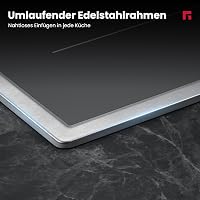 GASLAND IH905BFB 90 cm beépíthető indukciós főzőlap 5 zónás rozsdamentes acél keret FlexInduction PowerBoost 10000 W edény nélkül 5