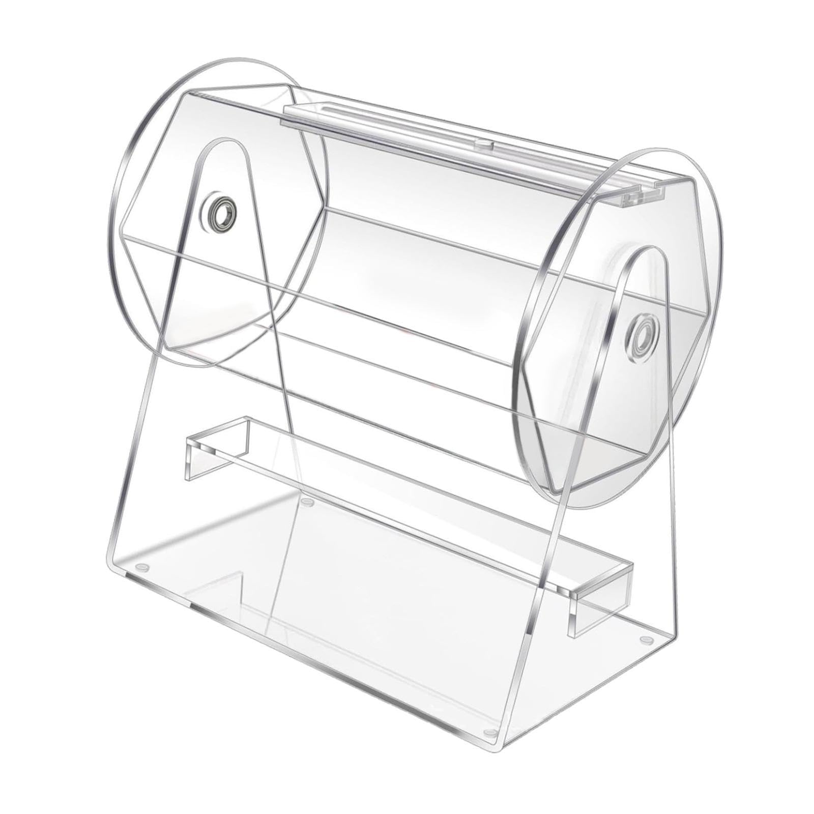 Milageto Acryl-Tombola-Trommel, transparente Tombola-Losbox, Tombola-Lostrommel für Jahresversammlung, Firmenfeiern, Tickets, Familienspiele