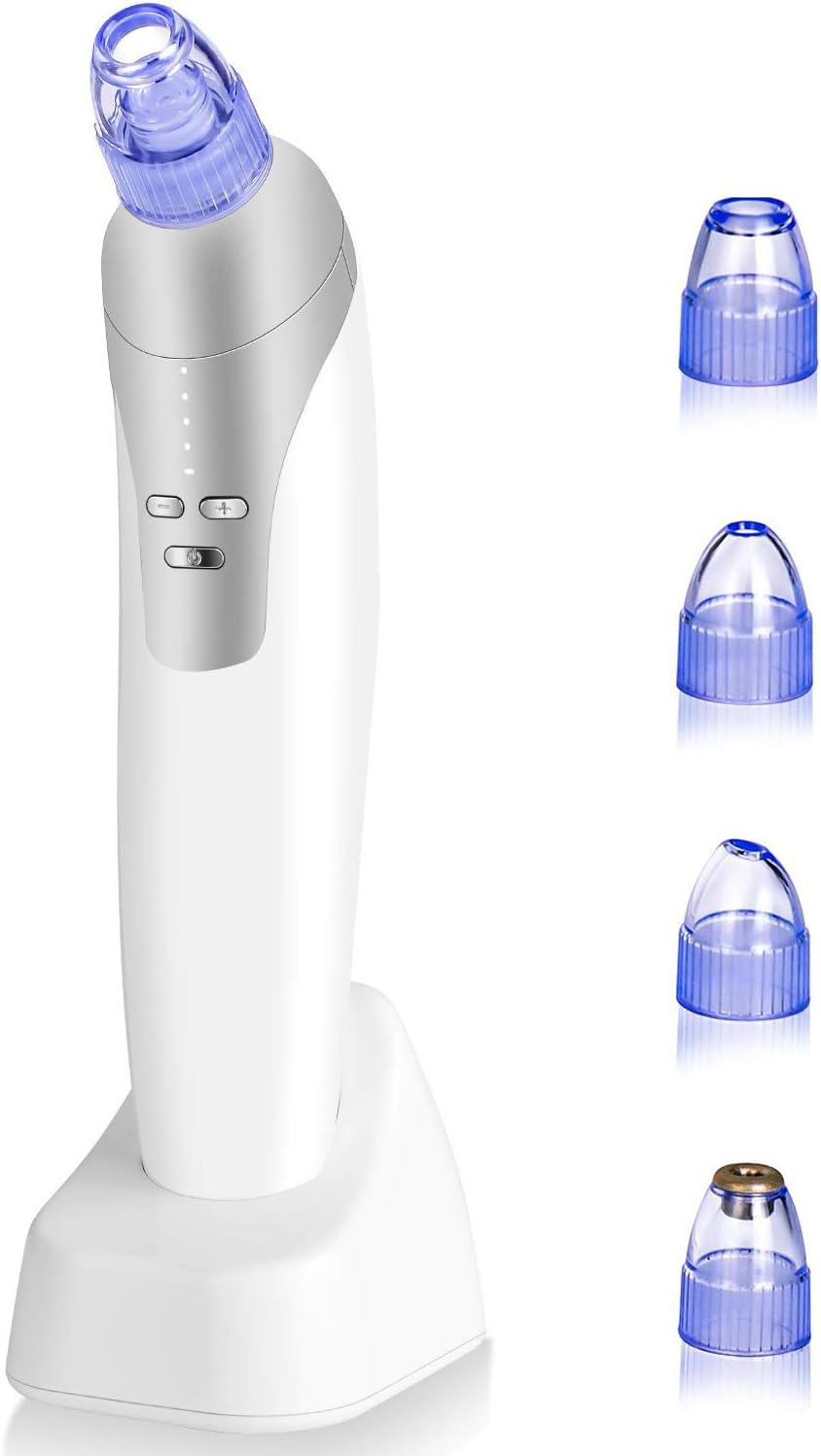 IYQOL Blackhead Remover, Electric Vacuum Pore Cleaner Extractor Tool Device Comedo Removal Suction Beauty Machine Gift for Acne Pimple Grease Remover and Pores Face Skin Facial Deep Cleansing