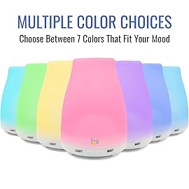 HealthSmart Essential Oil Diffuser, Cool Mist Humidifier and Aromatherapy Diffuser with 150ML Tank Ideal for Small Rooms, Adjustable Timer and Mist Mode, White