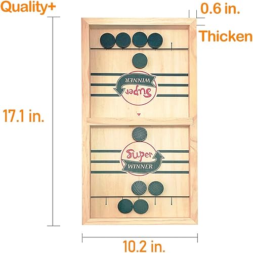 Miniatura 7 de Juego de disco de cabestrillo rápido, juego de disco de cabestrillo, juguete de juegos de Slingpuck, juegos de mesa superganadores de ritmo,