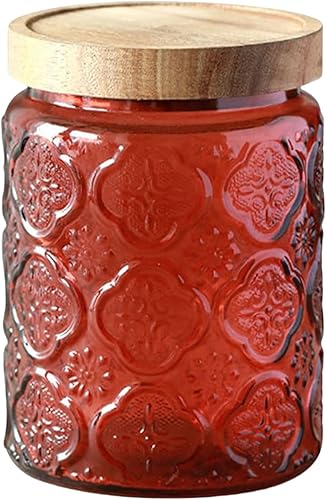 Miniatura 18 de Tarro de cristal con tapa, tarros de almacenamiento de vidrio vintage con tapa hermética, recipiente de café, contenedor de azúcar para encimera de