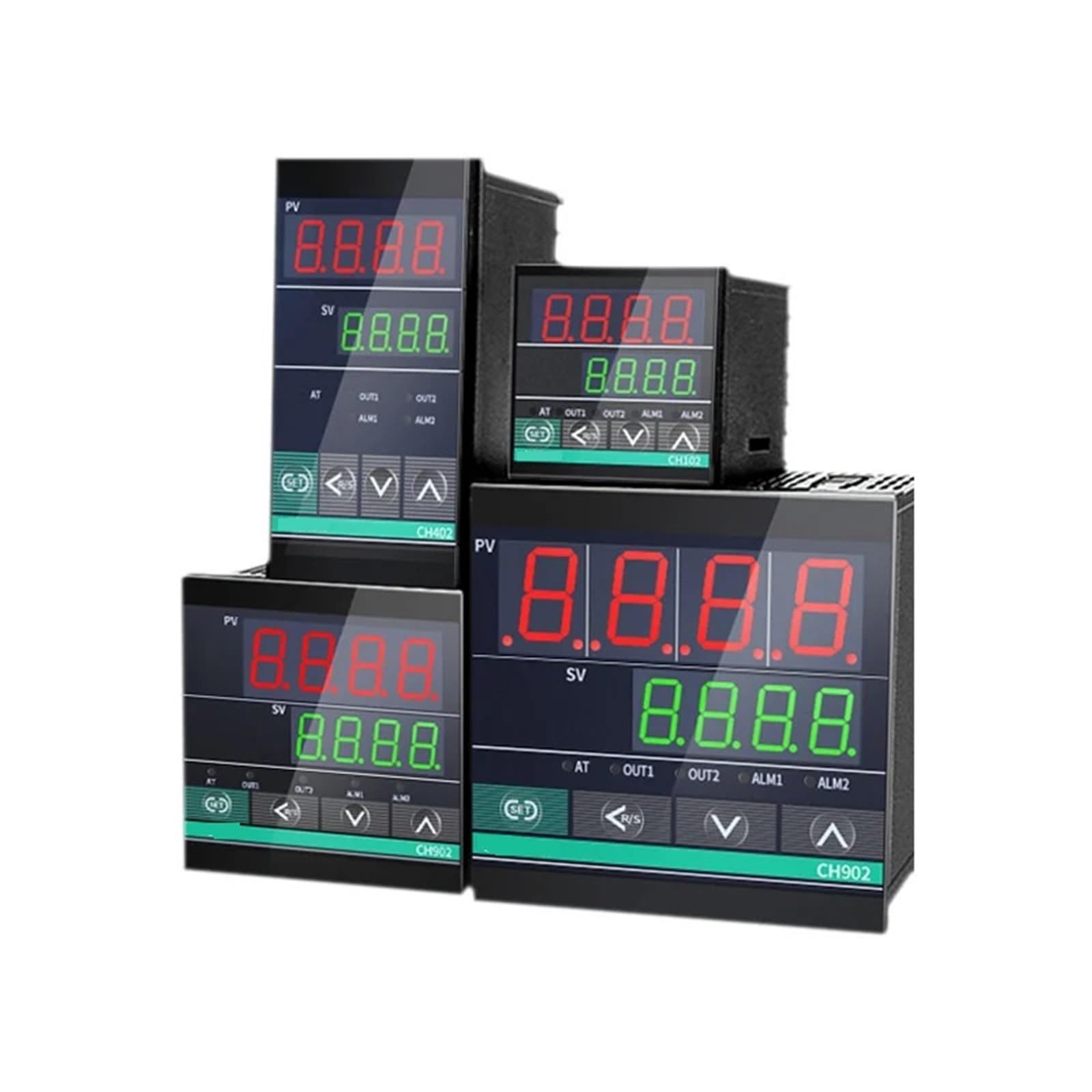 WUPLKCUIJ Dual Relay Output CH102 CH402 CH702 CH902 1 ALarms Digital PID Temperature Controller 100-240VAC 2 Relays(CH902-MM-AN)