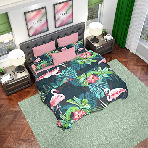 PETTI Artigiani Italiani Duvet Cover, Bedding Set, Satin, 100% Made in Italy, Pink, Super King (250x200 cm) - Image 2