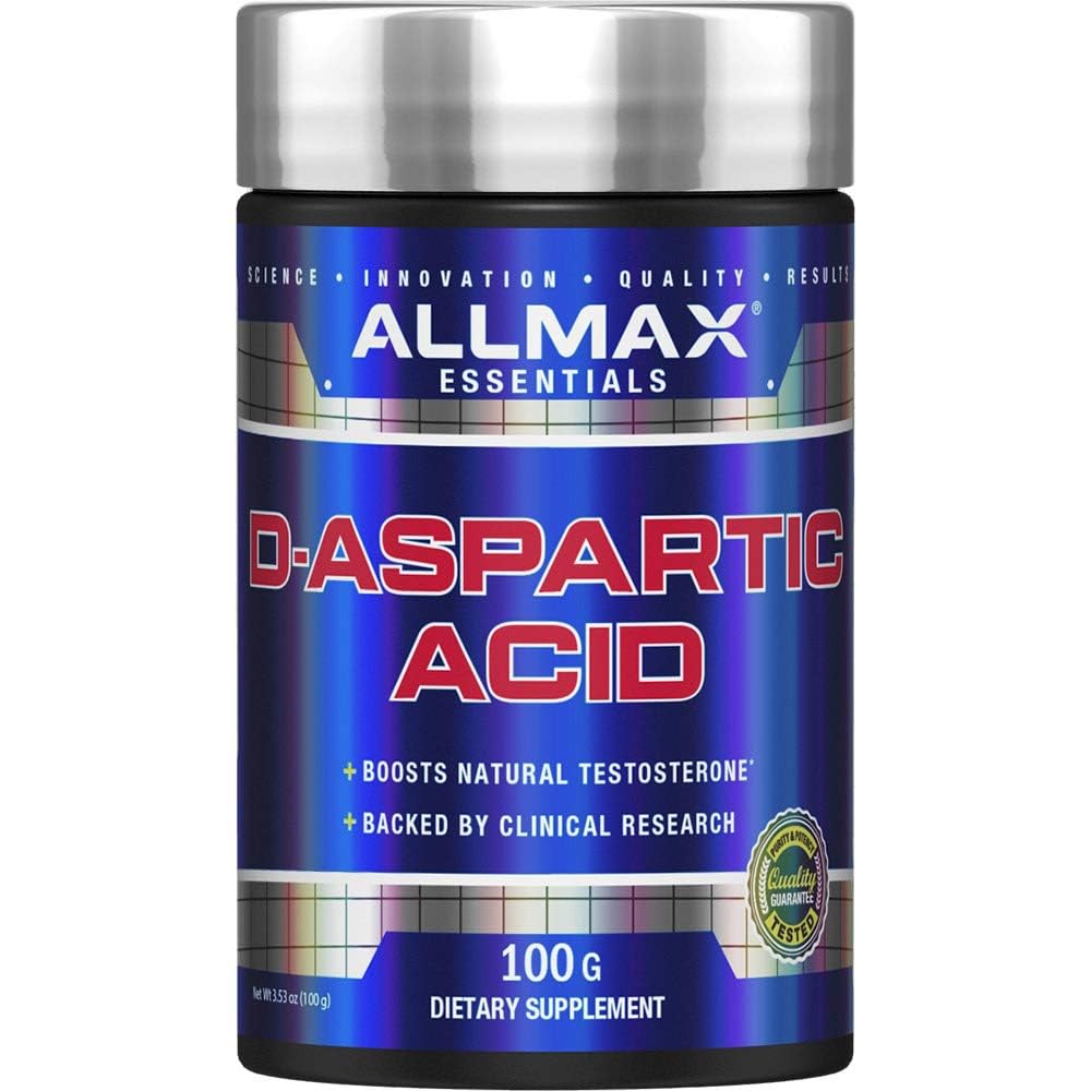 ALLMAX D-Aspartic Acid Powder, Unflavored, 100 g, 32 Servings
