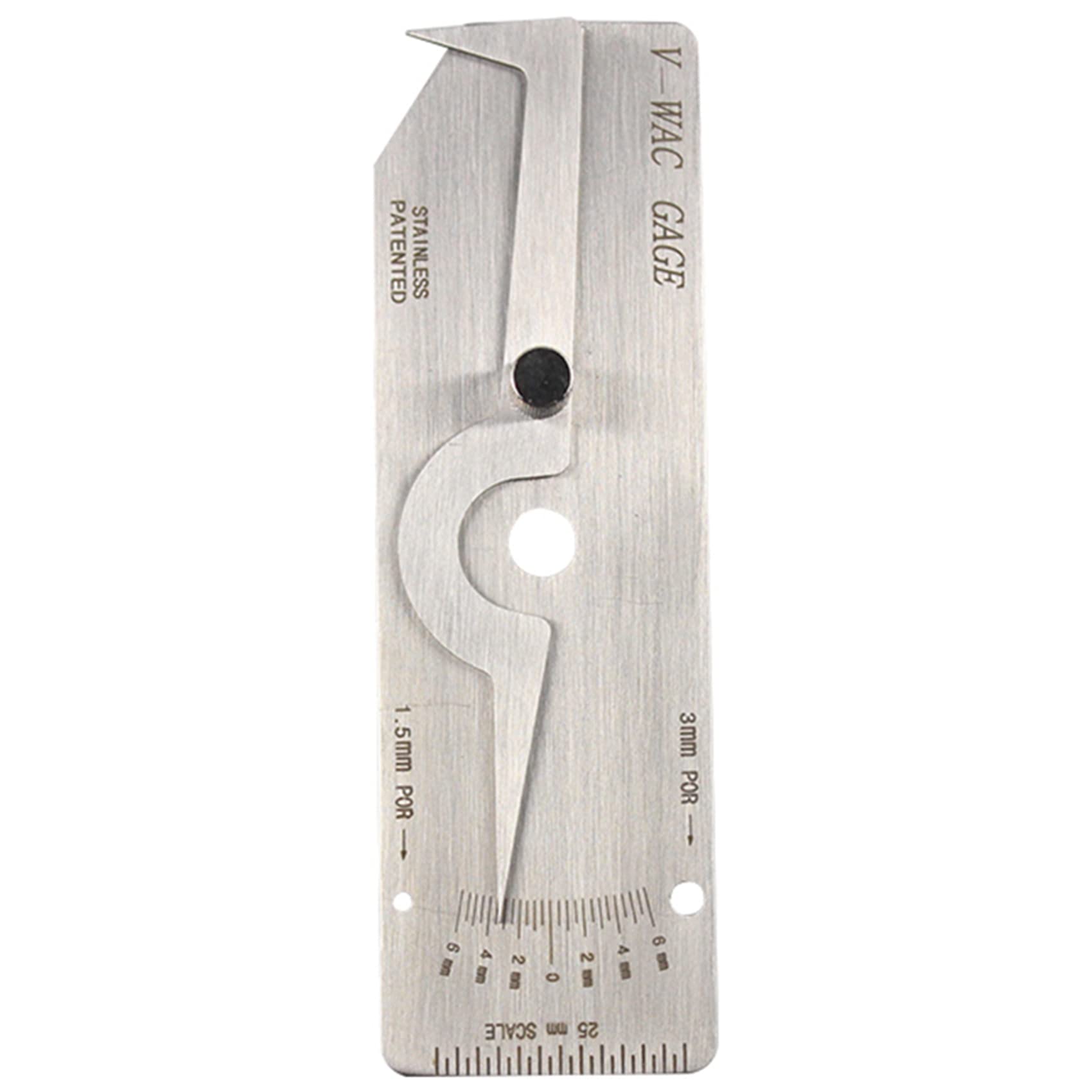 12 piezas Soldadura Calibre Soldadura Calibre Inspección Costura/Esquina Redonda/ Prueba Tamaño Soberano Regla Kit de Medición Kit de Combinación