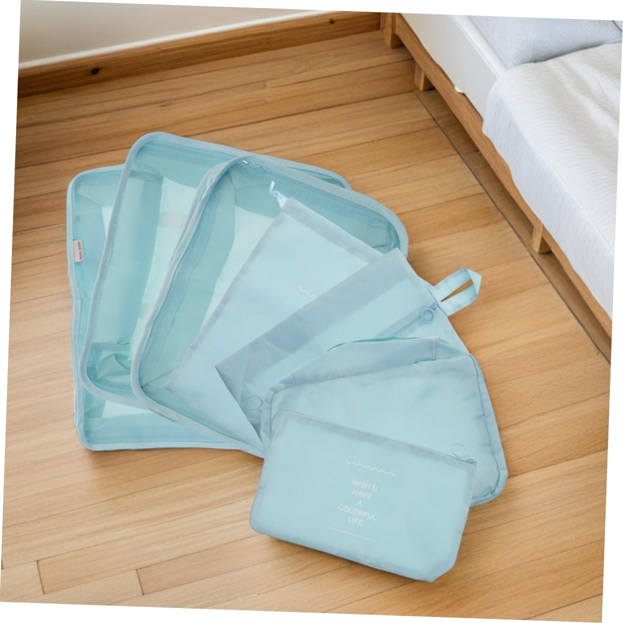 Didiseaon 14pezzi Cubi per Imballaggio Compressione Set Organizer per Valigia Borse da Viaggio Organizzatori Leggeri Salvaspazio per Vestiti Articoli da Toeletta Impermeabili Tracolle