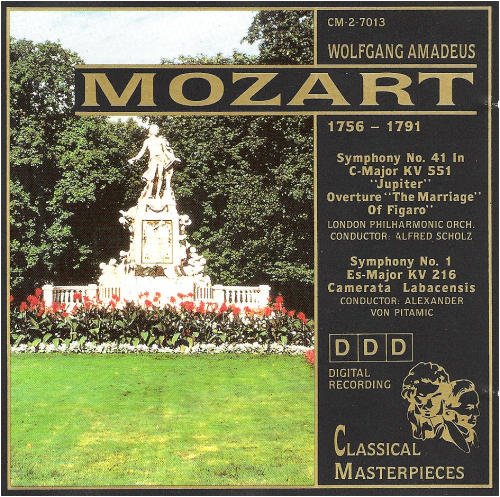 Wolfgang Amadeus Mozart, Symphony 1 & 41 & Overture from Marriage of Figaro (UK Import) [Audio CD]