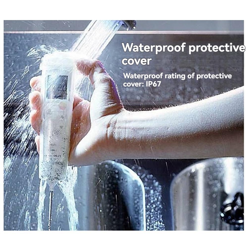 Termómetro de Penetración con Sonda Plegable, Termómetro Digital LCD, Termómetro de Seguridad Alimentaria T103 (-30 °C A +220 °C) 0560 0103