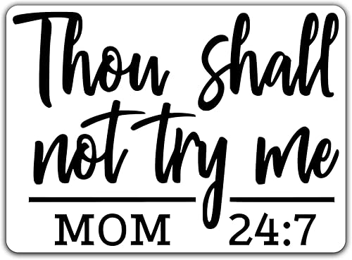 Thou Shall Not Try Me - CalcomanĂa de vinilo para automĂłviles, camiones, ventanas, parachoques, paredes, laptops, 5.5 pulgadas en el punto más Thou Shall Not Try Me - CalcomanĂa de vinilo para automĂłviles, camiones, ventanas, parachoques, paredes, laptops, 5.5 pulgadas en el punto más