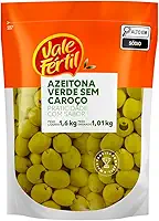 Vale Fértil Azeitona Verde Em Conserva Sem Caroço Sachê 1.01Kg