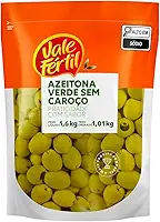 Vale Fértil Azeitona Verde Em Conserva Sem Caroço Sachê 1.01Kg