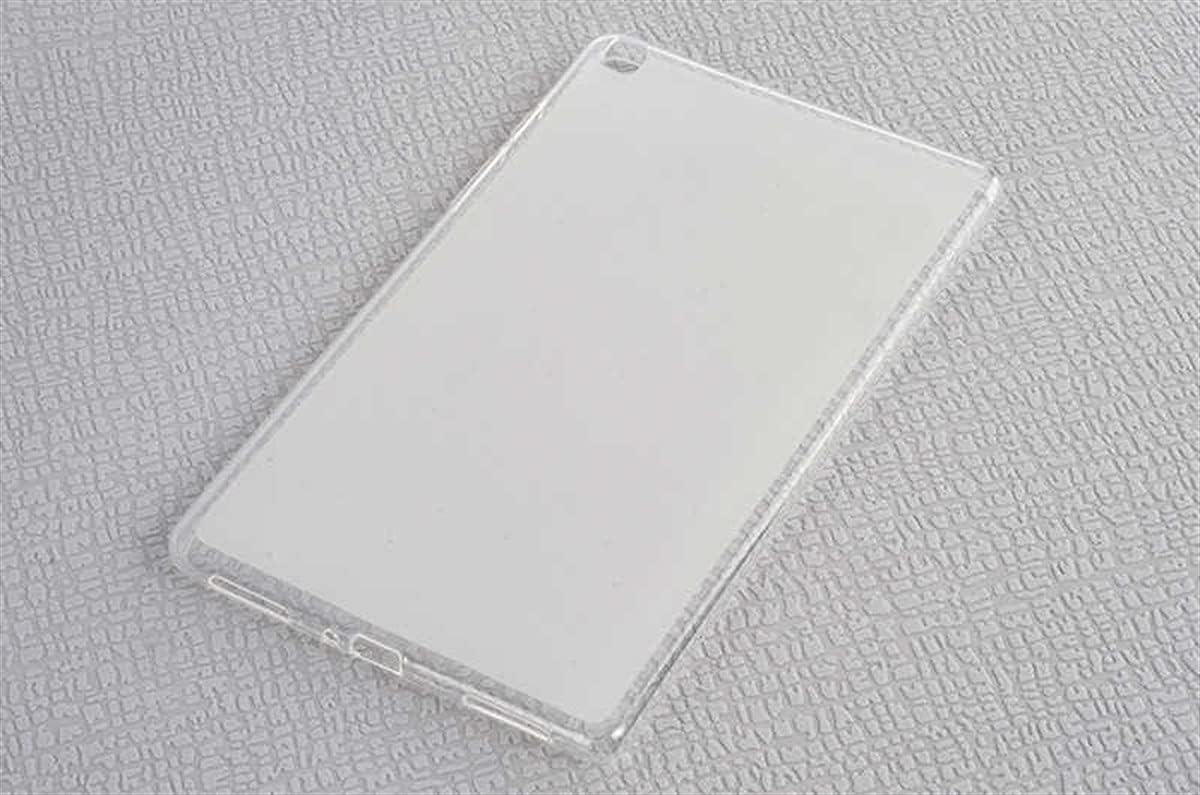 Zore Galaxy ile uyumlu Tab A 8.0 T290 Kılıf Tablet Süper Silikon Kapak Beyaz