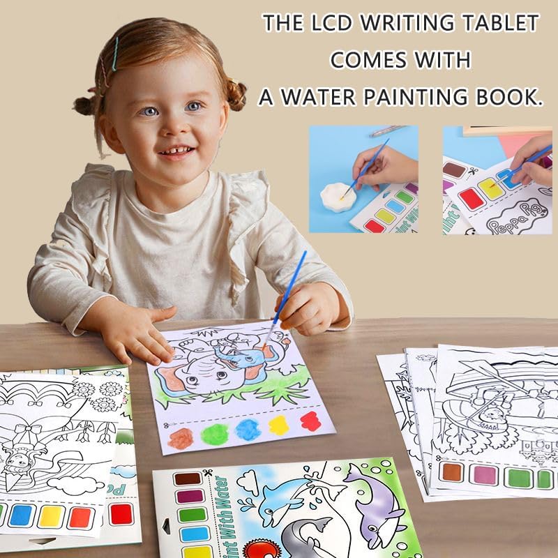 Miniatura 4 de KKSS Tableta de escritura LCD para niños, tableta de dibujo para niños pequeños, tablero de dibujo LED, tablero de dibujo para niños, tablero