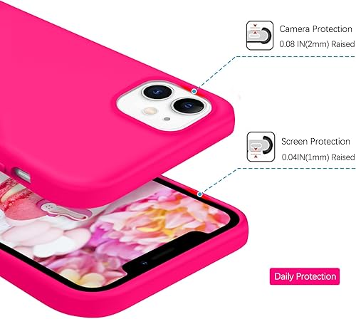 Miniatura 7 de DOMAVER Funda para iPhone 12 iPhone 12 Pro suave silicona líquida suave de goma de gel de microfibra forro de cojín funda protectora para iPhone