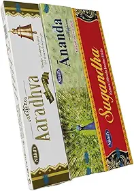 Kit 3 Incensos Massala Premium Nikhil's - Limpeza e Harmonia