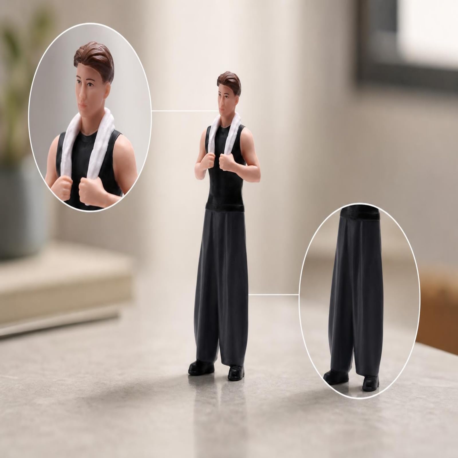 1/18 Handbemalte Figur Detailreich Szenenfigur Realistischer Look Miniaturmädchen für Diorama
