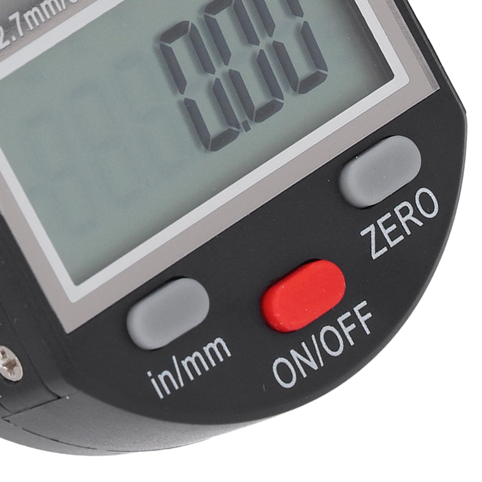 Reloj comparador digital electrónico, Conversión pulgadas/métricas, Reloj comparador digital de 0.01mm /0.0005'', con gran pantalla LCD y puerto de salida de datos serie.