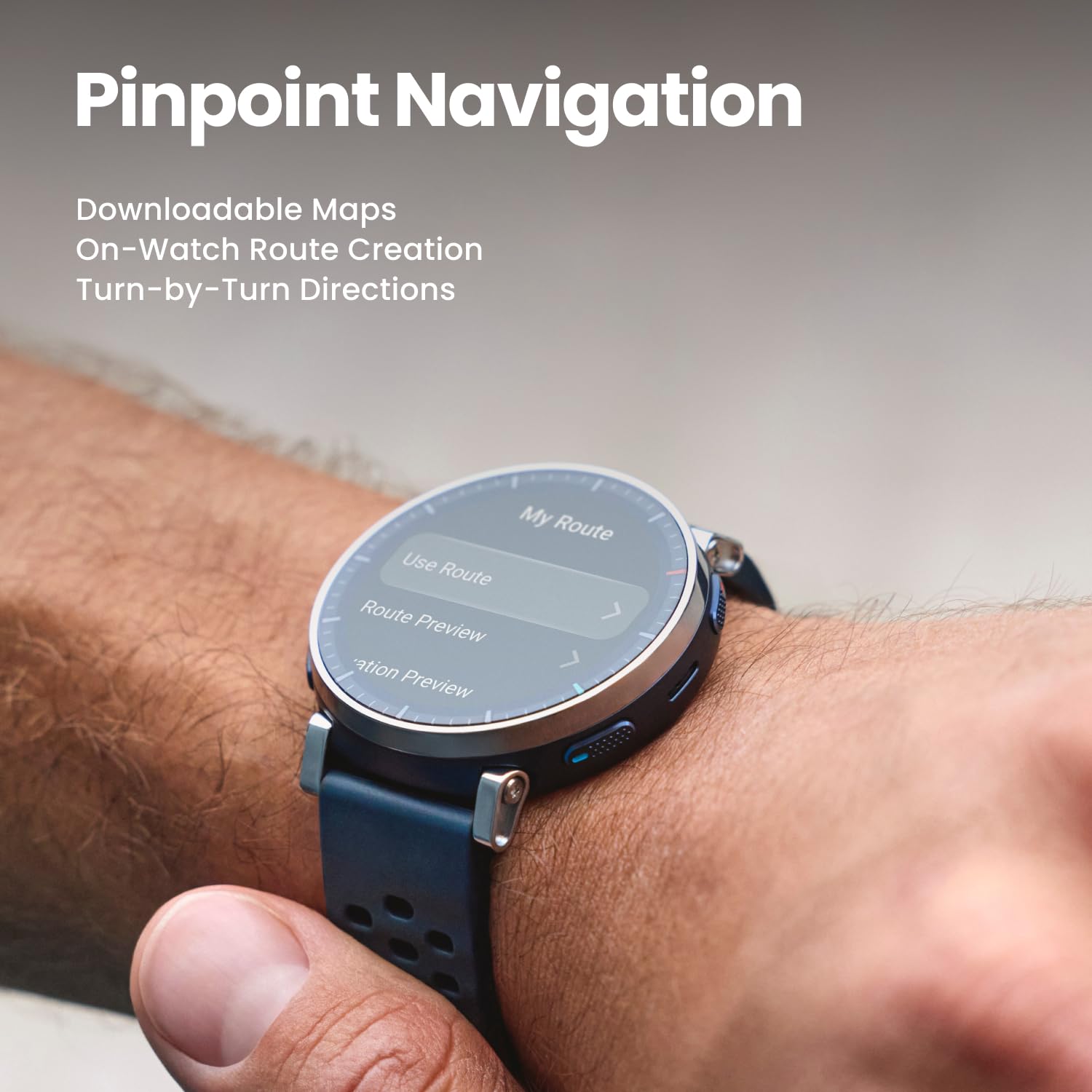 Amazfit Active 3 Premium GPS Running Smart Watch, 1.32" AMOLED Sapphire Display, 12-Day Battery, 4GB Storage, Offline Maps, 170+ Workout Modes, 5 ATM, Heart Rate & Fitness Tracker for Android & iPhone — view 5