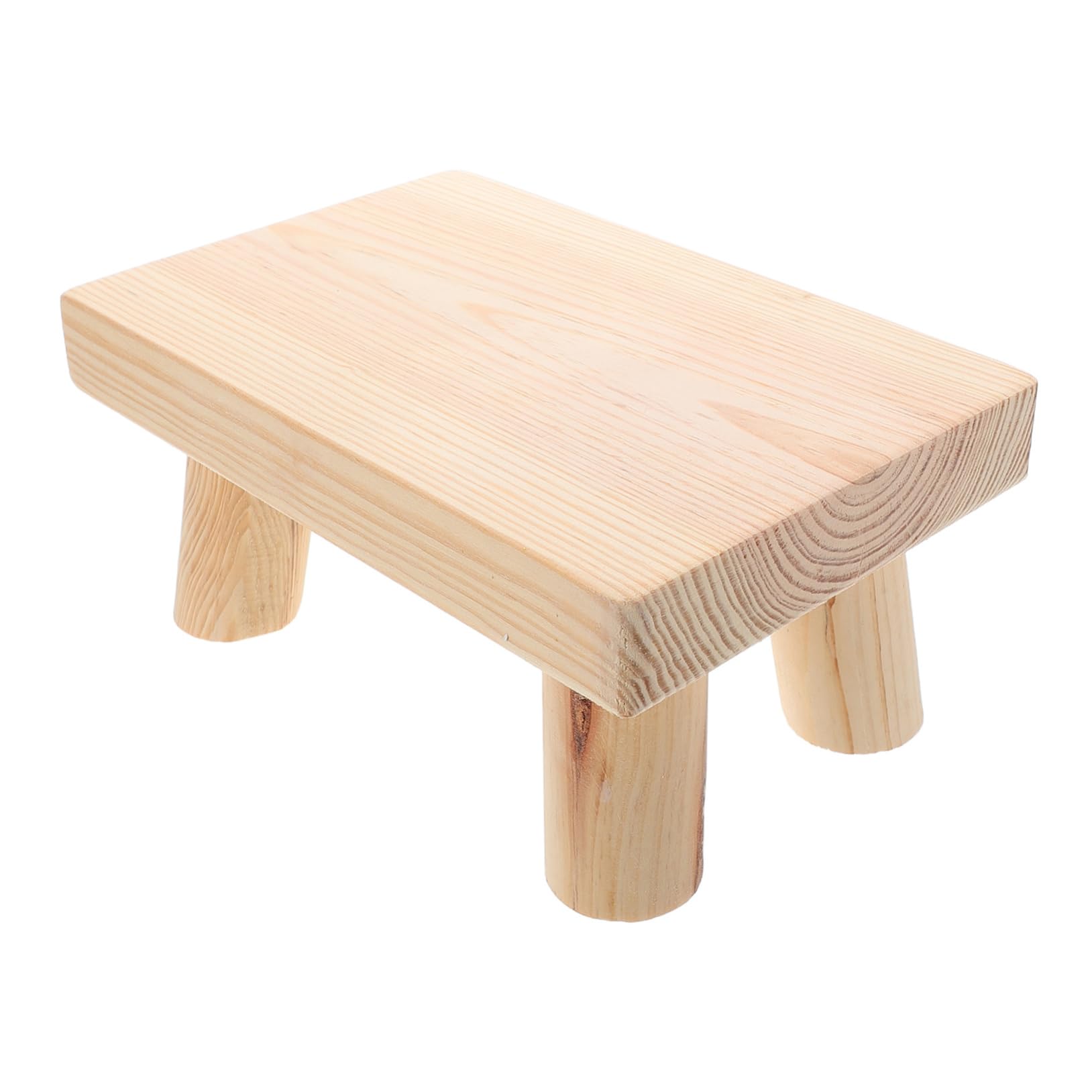 ERINGOGO Wooden Stepping Stool for Kids Toddler Step Stool for Bathrooms Portable Footstool for Shoes Changing