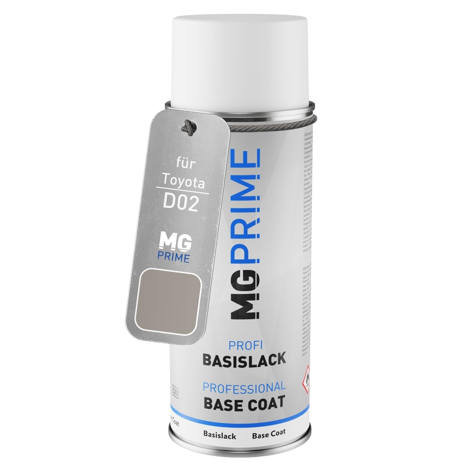 Mg Prime Silver Metallic Car Paint Spray Can For Toyota D02 /Suzuka Silver Base Coat Spray Can 400Ml