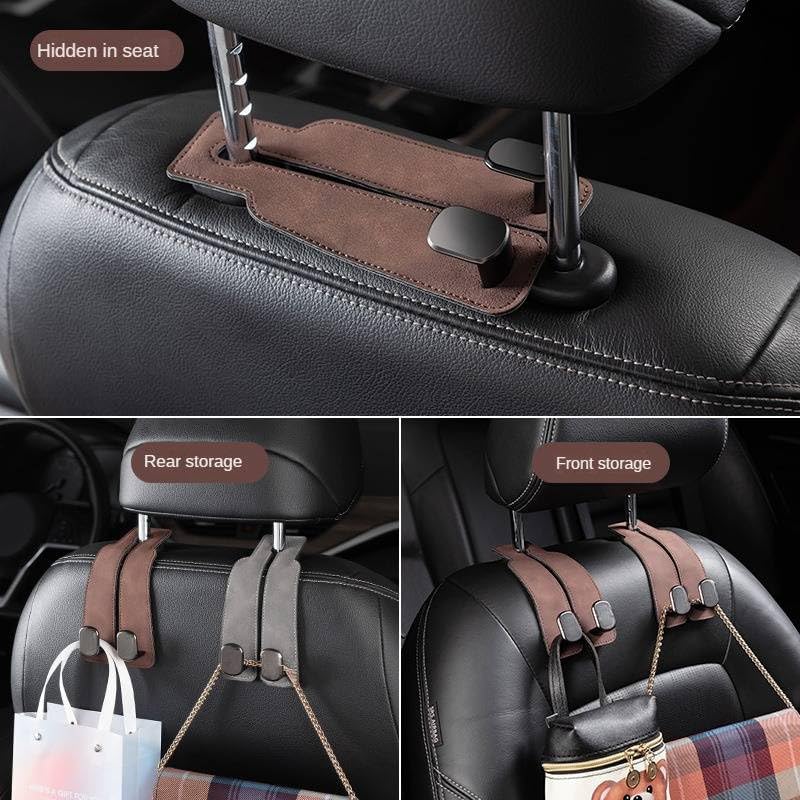 MAPPLE CREATION Universal Auto Seat Headrest Hook Storage Hanger Car Vehicle Back Seat Organizer Holder Car Mobile Phone Holder for Wall, Home Car Interior Accessories Car Accessaries 4
