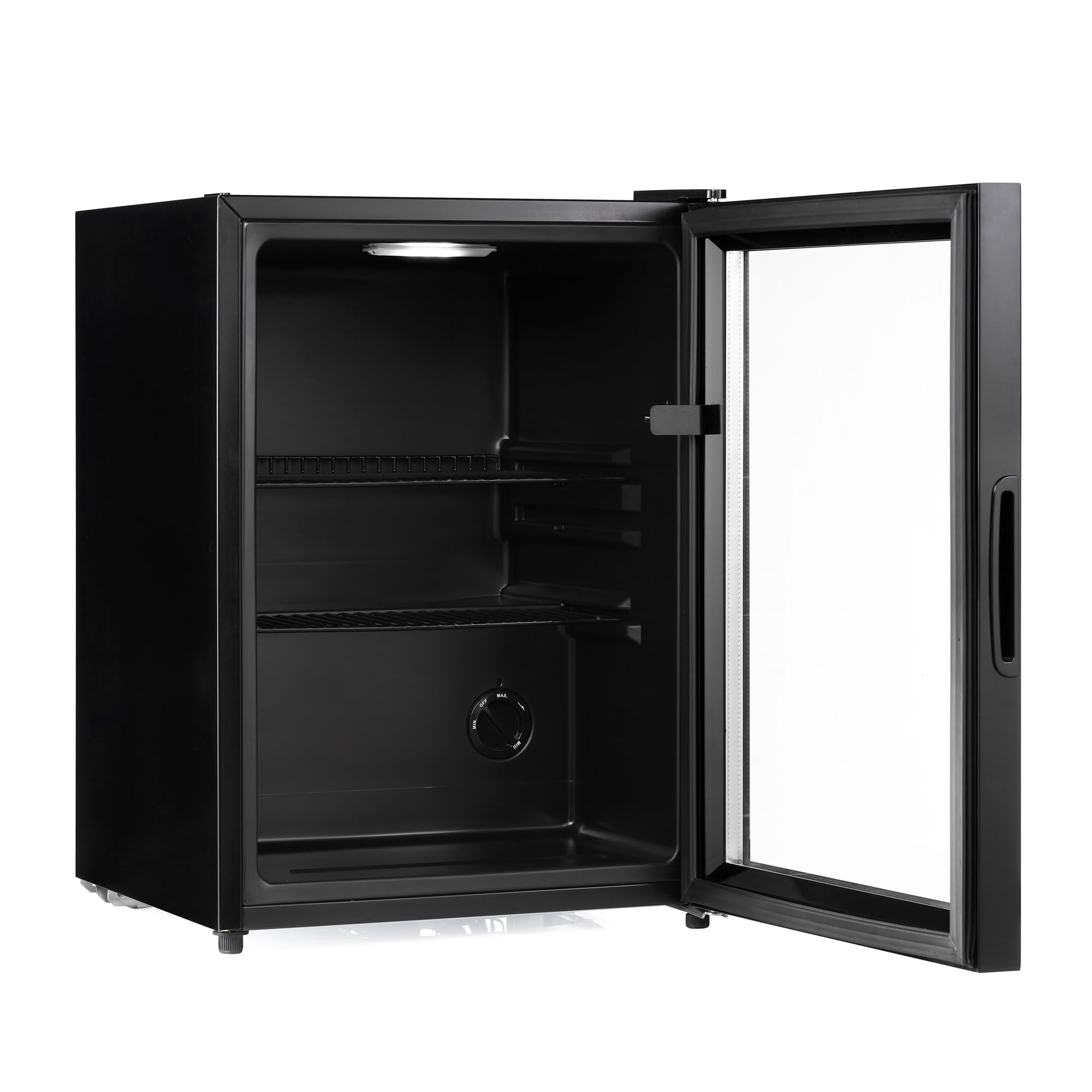 Subcold Cave60 Getränkekühlschrank 54L für 50 Dosen | Bierkühlschrank mit Glastür und LED-Beleuchtung | Mini Kühlschrank für Hausbar, Büro & Minibar
