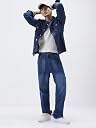 Urbano Fashion Men's Blue Regular Fit Washed Full Sleeve Denim Jacket (jakt-denim-mblue-s-01) gallery image