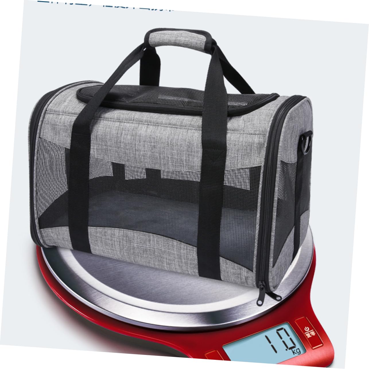 Toddmomy Foldable Breathable Pet Carrier Bag Portable Grey Cat Travel Storage Pouch for for Camping and Sightseeing
