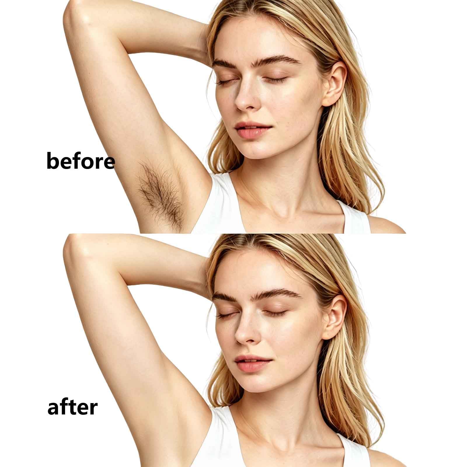 Epilatore per il corpo delicato ad azione rapida per le gambe, crema depilatoria lenitiva e idratante per il viso, crema depilatoria per pelli sensibili, epilatore viso per le donne (6 pezzi)