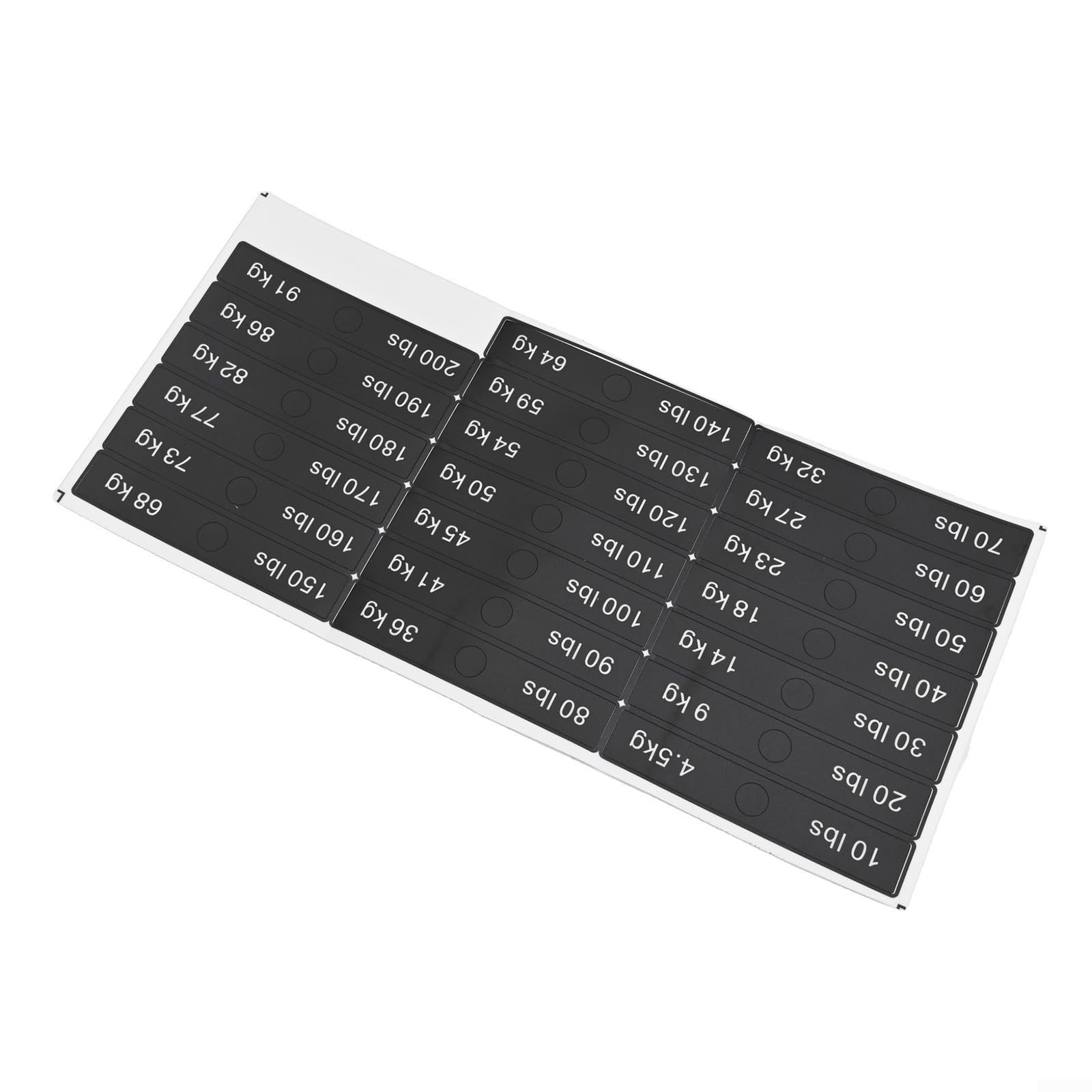 Weight Stack Labels 10LB-200LB/340LB Gym Decals for Home Exercise Machines - Sweat Resistant Fitness Stickers Black(10LB-200LB)
