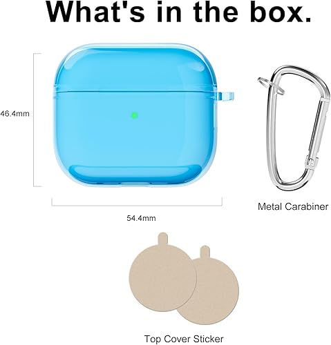 Miniatura 6 de Svanove Funda transparente para Airpods Pro de 3 generación (2021), funda de silicona transparente para Airpods 3, accesorios de cubierta, funda de