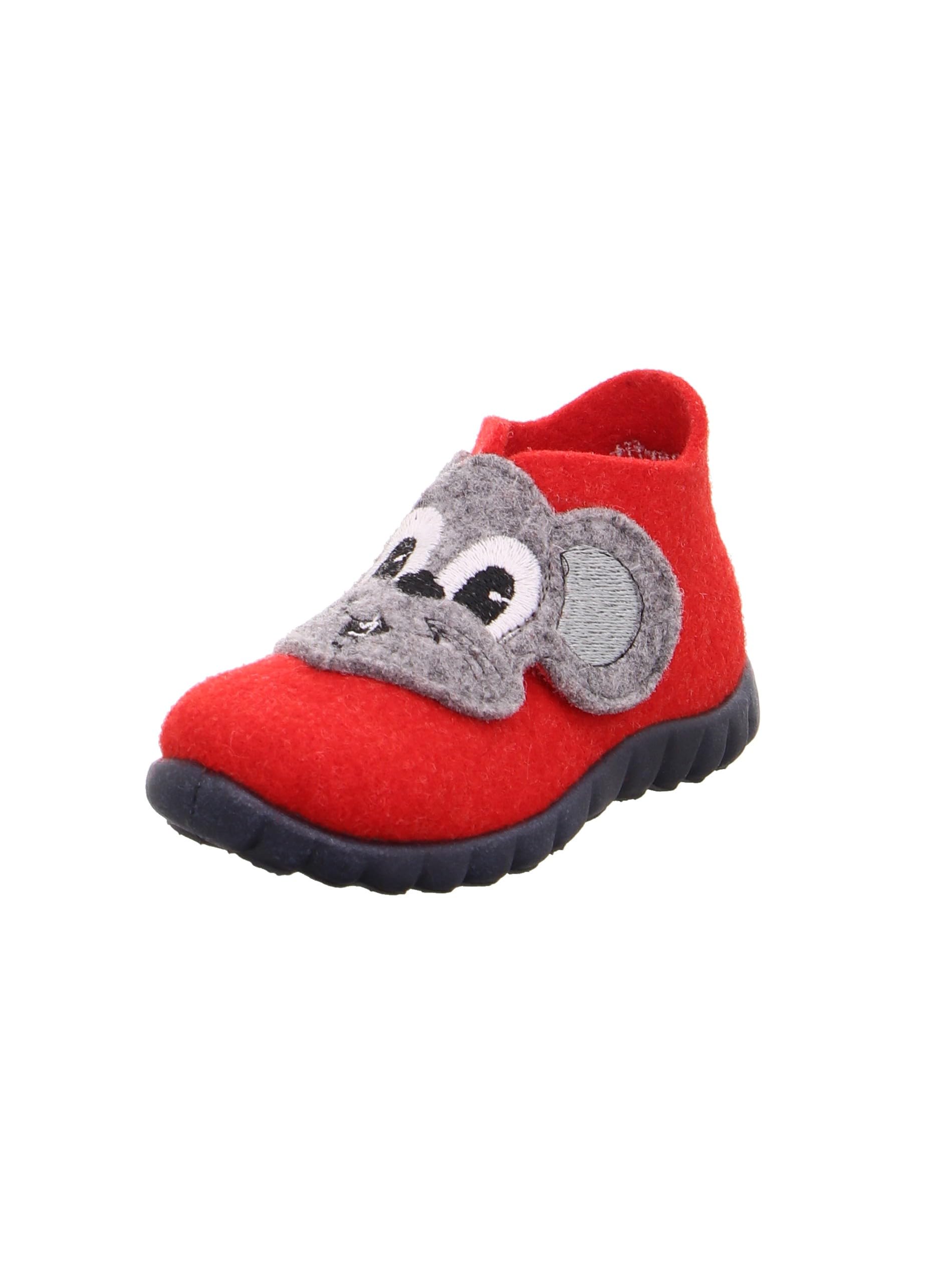 Superfit Happy 800294, Girls' Low-Top Slippers, Red (FIRE KOMBI 71), 4.5 UK (21 EU)