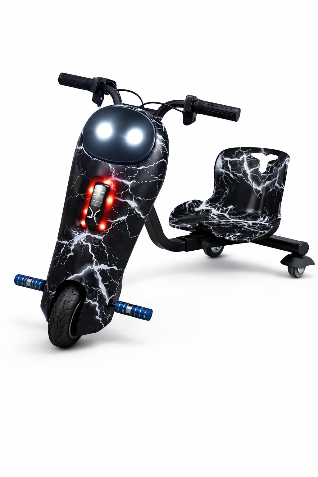zipomo 3-Wheel Electric Drifter for Kids with LED Lights