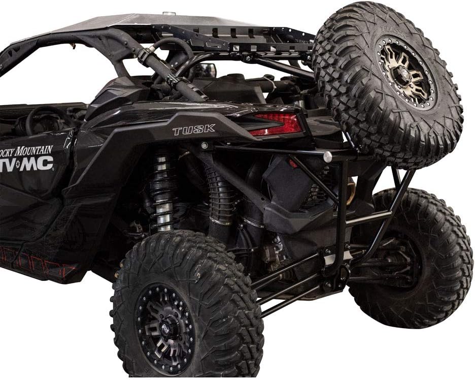 Tusk 1349140014 UTV Rear Bumper, Cargo Rack, and Spare Tire Carrier