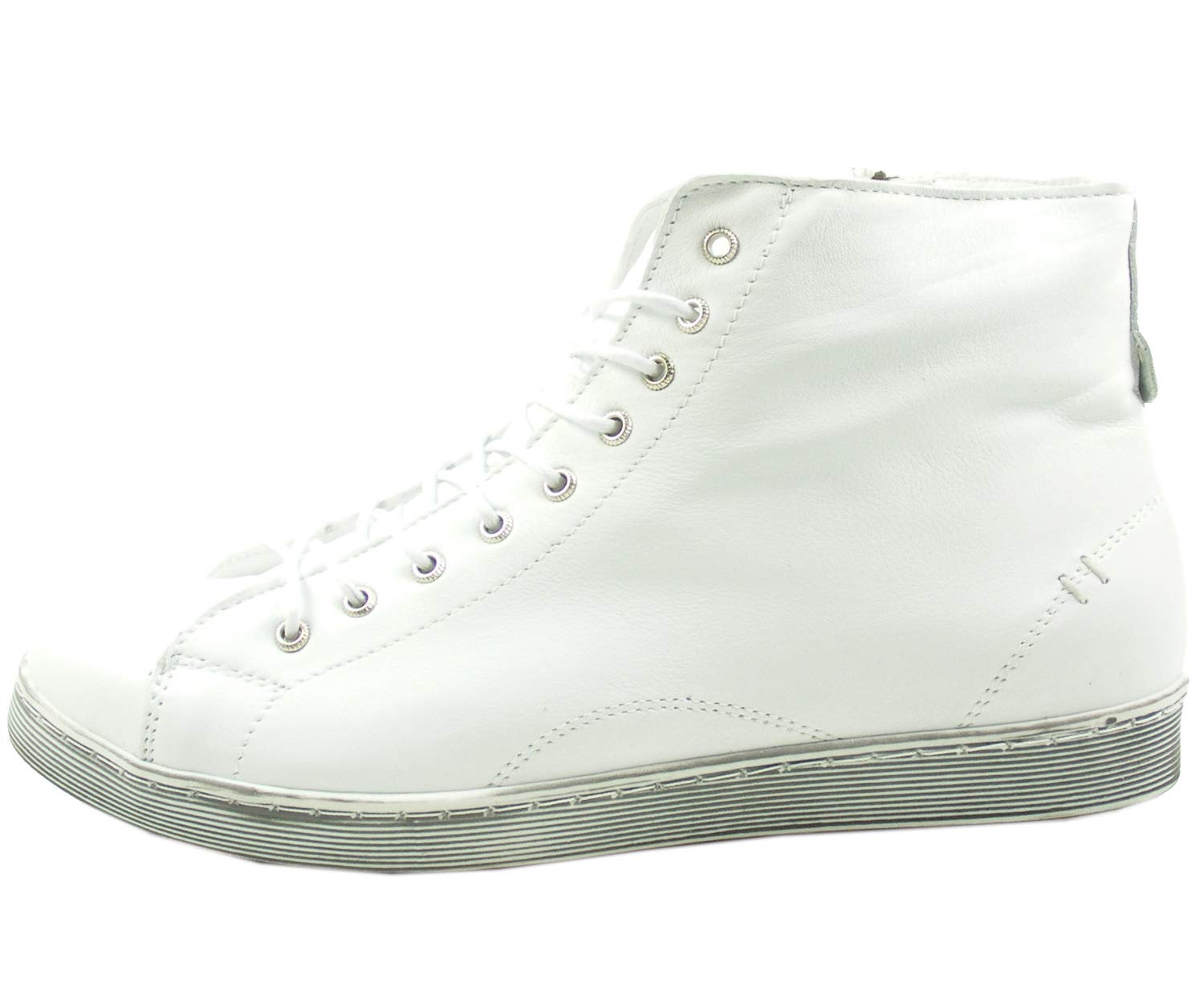 Andrea Conti Damen Schnürer, Sneaker, weiß,