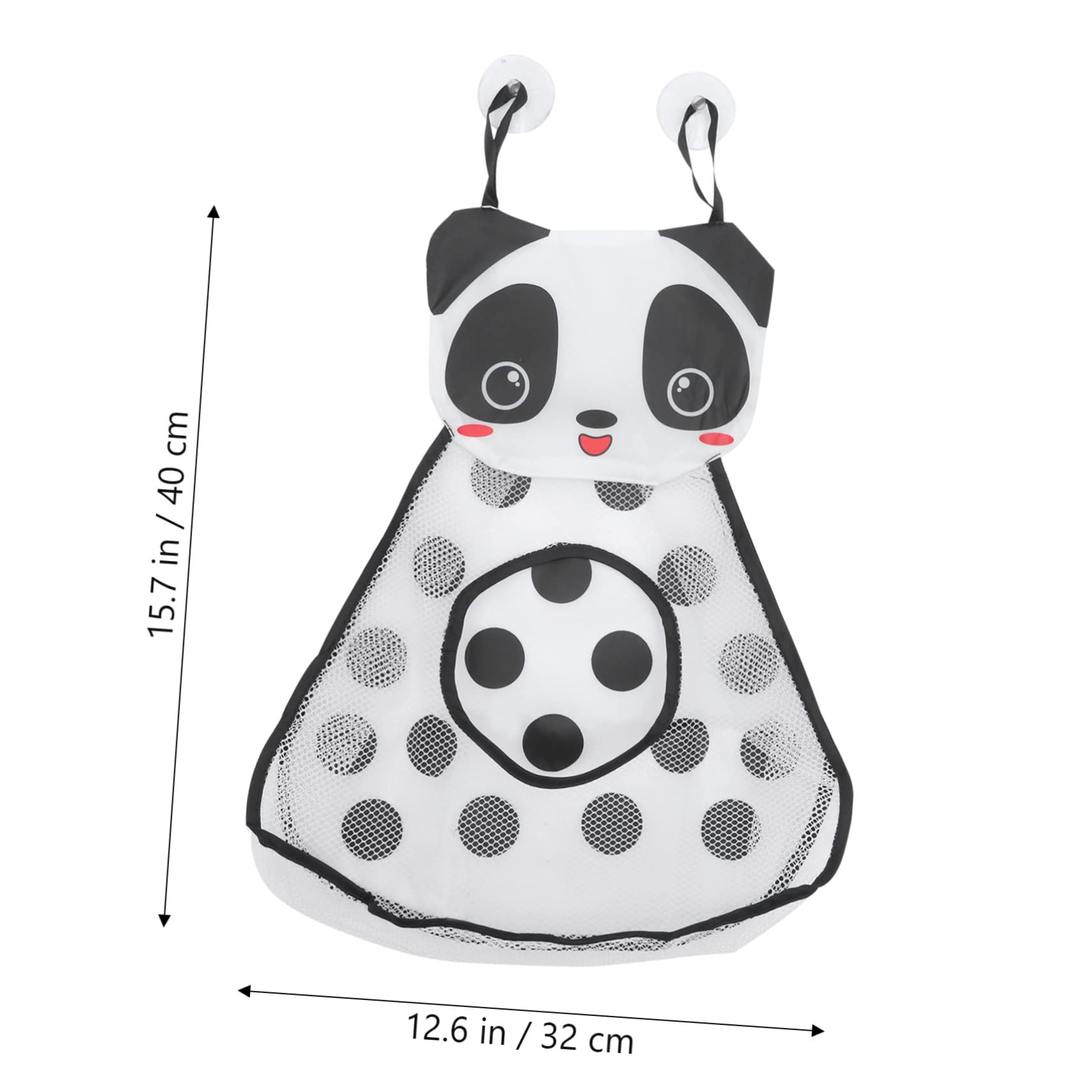 VICASKY 5pièces De Rangement Maille Pour Jouets De Bain Organisateur De Jouets Pour Garçon Fille Avec Ventouse Design Animaux Carton Panda Pratique Et Spacieux Pour Salle De Bain