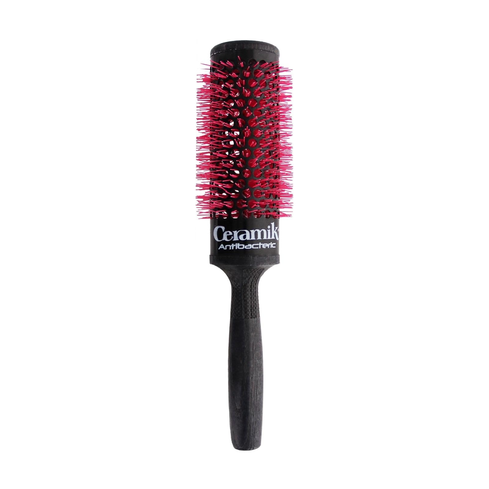Tek Unisex Pink Ceramik Antibateric Oxy Round Brush Black/ Antibacterial 42Mm